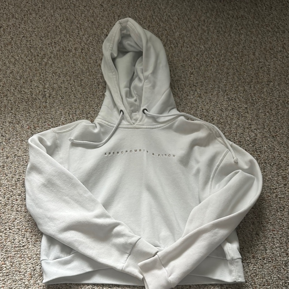 Abercrombie & Fitch Women's White Hoodie